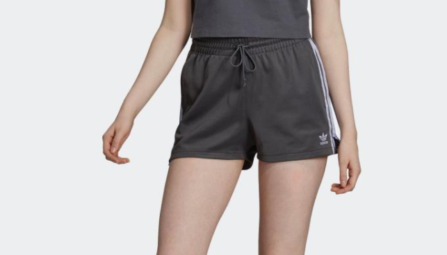 Alternative view of Pantalón Corto Mujer - Adidas Gris