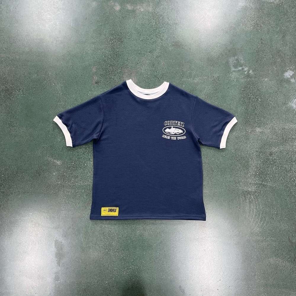 Alternative view of Camiseta Corteiz Waffle Tee-Dark