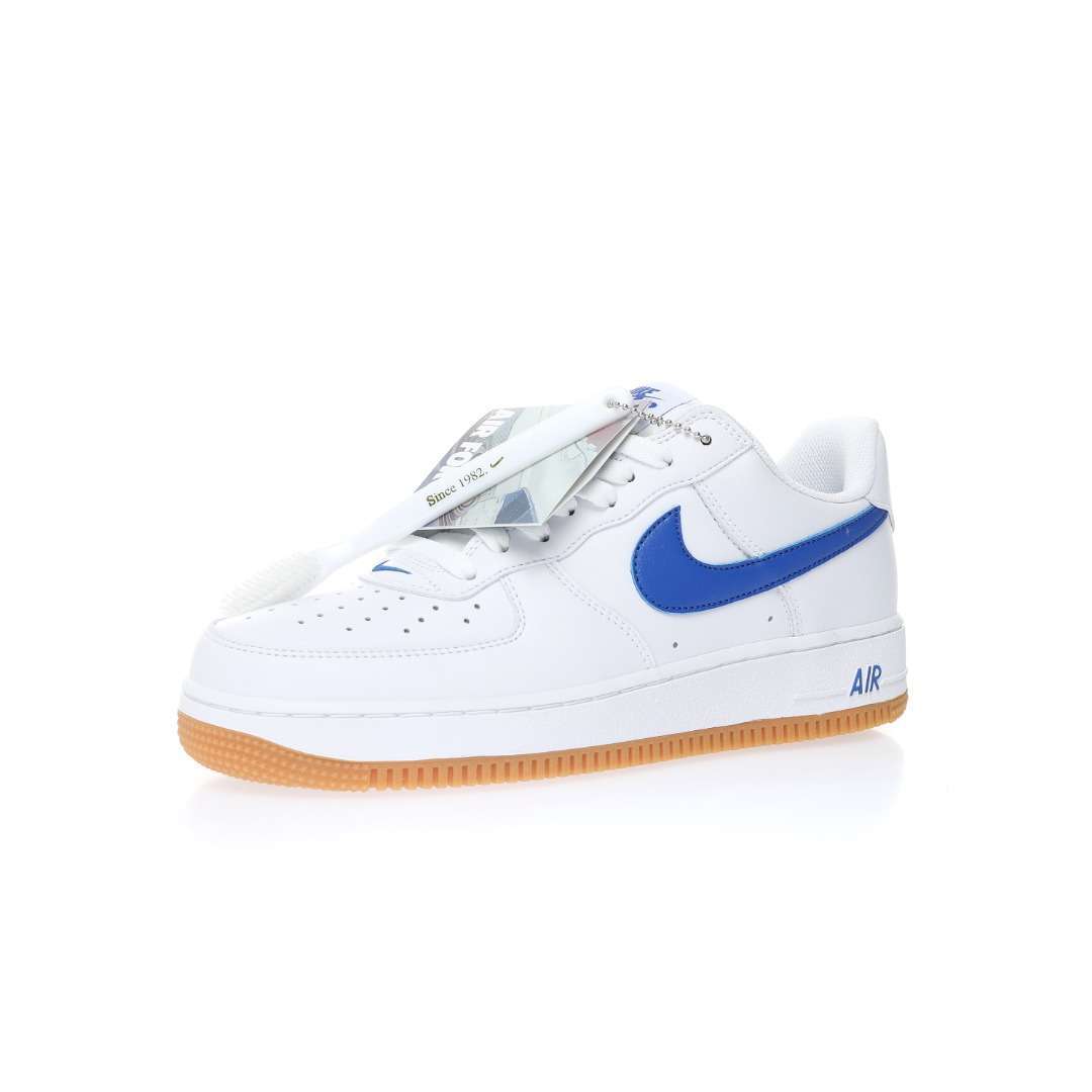Nike Air Force 1’07 Low"White/Blue/Gum" - Imagen 6