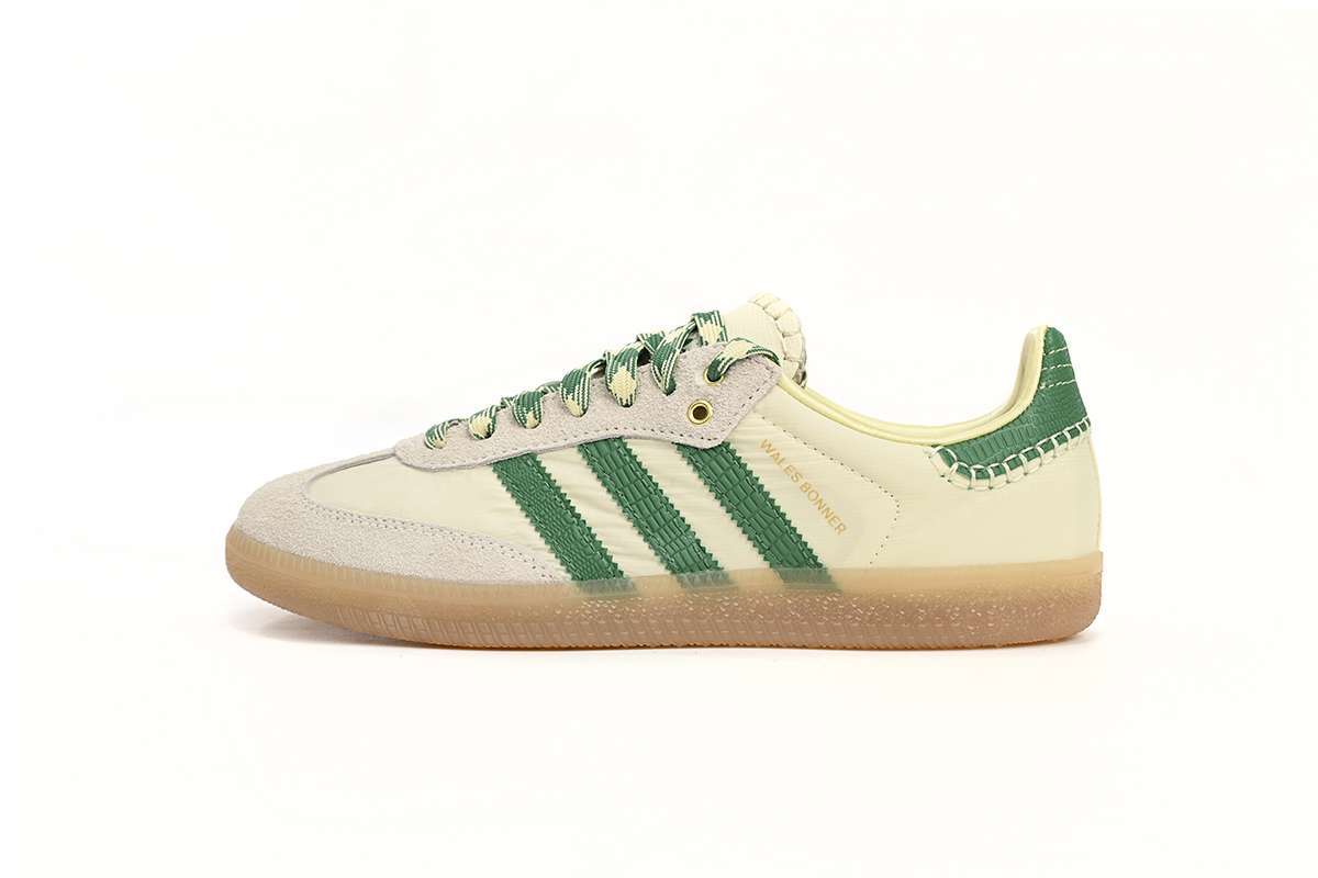 Wales Bonner x adidas Originals SAMBA Blancas y Verdes