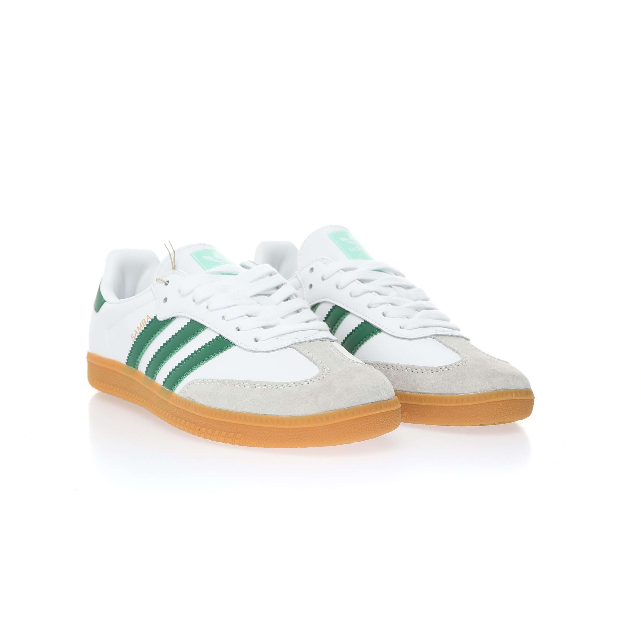 Adidas Samba OG "Blanco/Verde" - Imagen 5