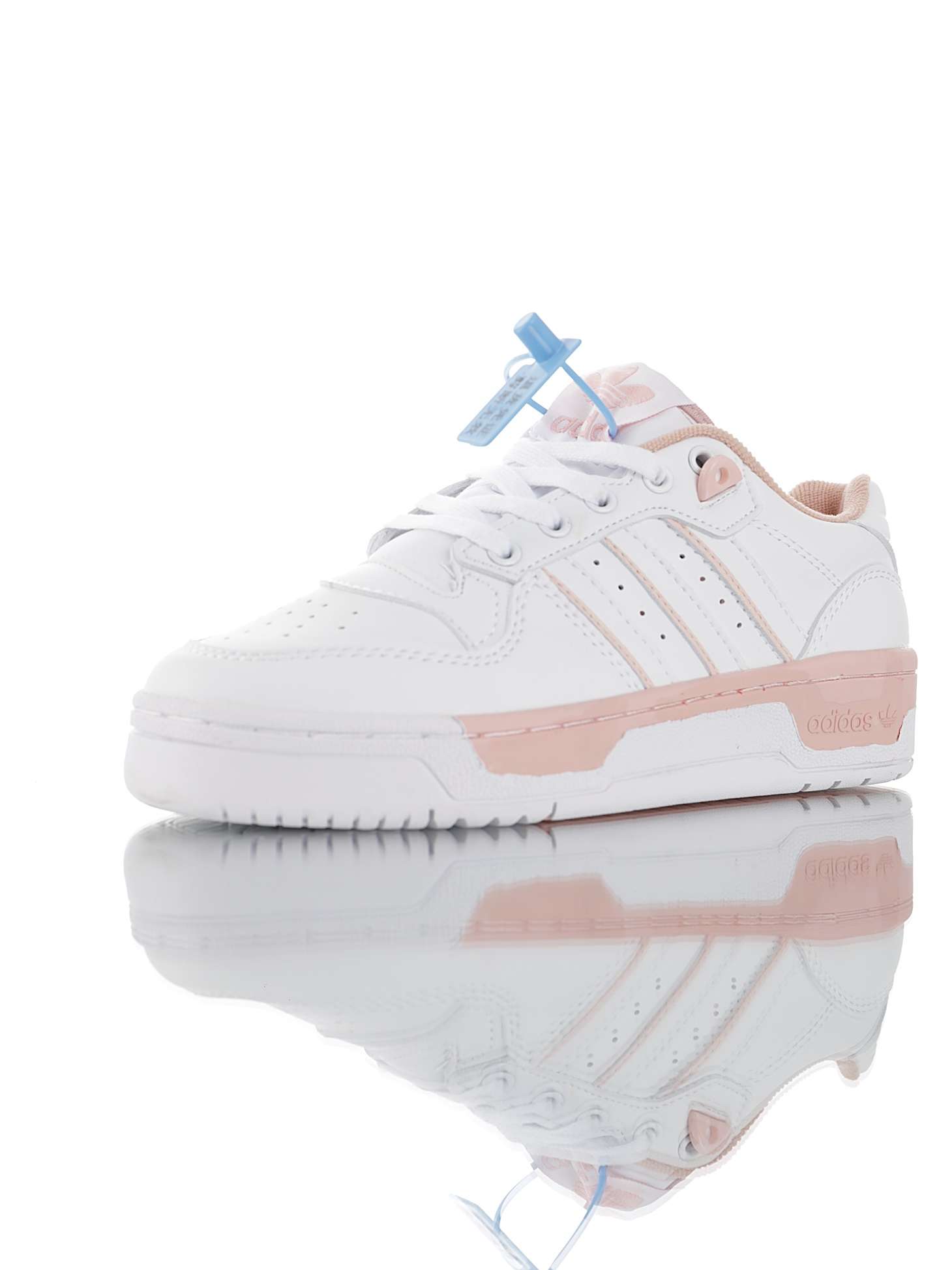 Alternative view of Adidas Originals Rivalry Low "Blanco/Rosa"
