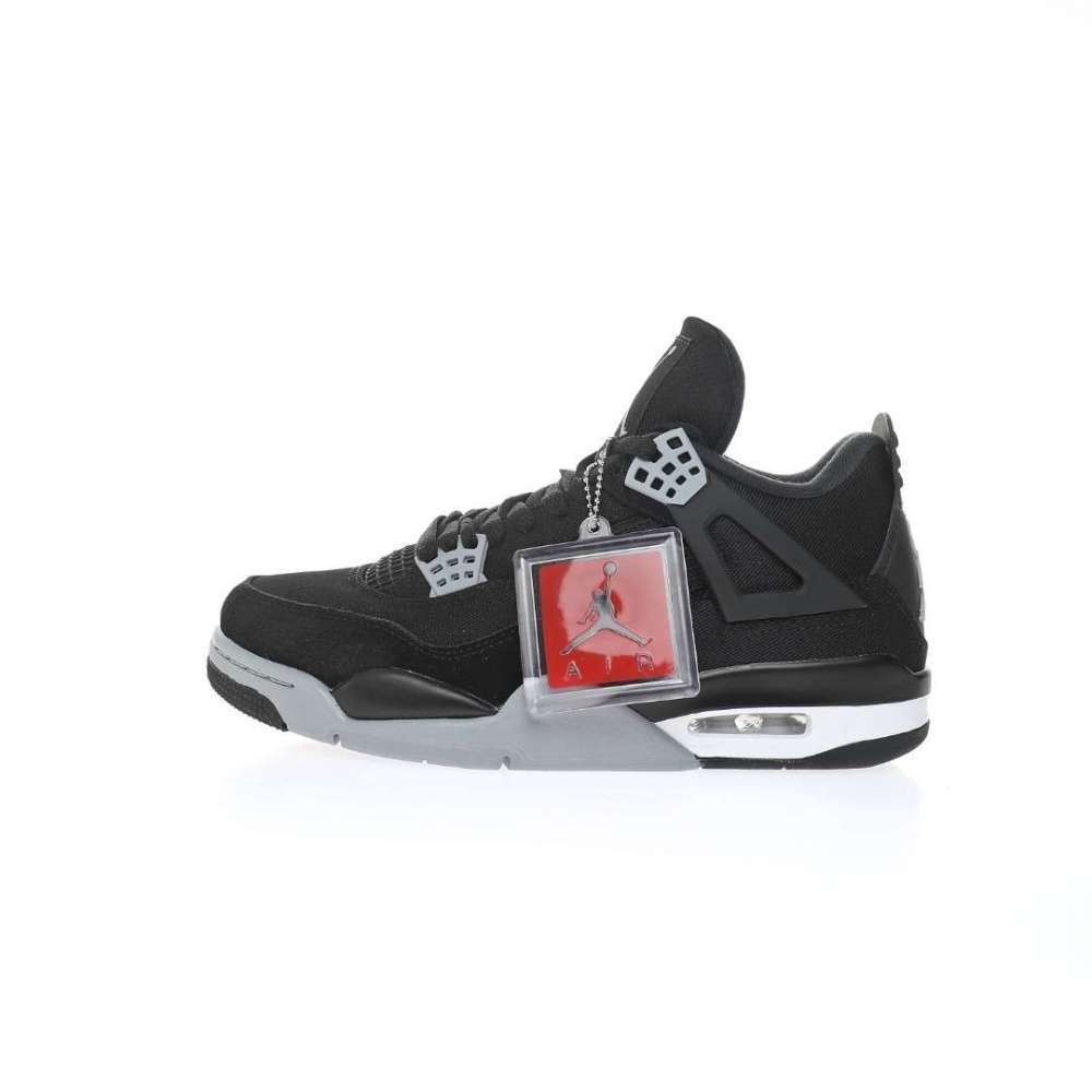 Air Jordan 4 Black Canvas