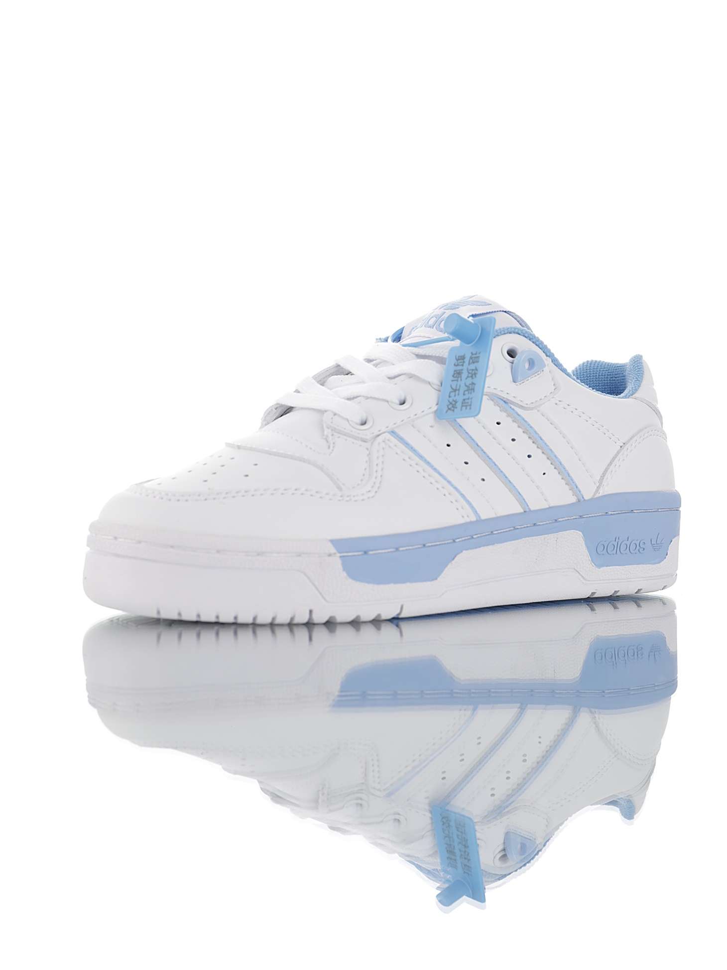 Alternative view of Adidas Originals Rivalry Low "Blanco/Azul"