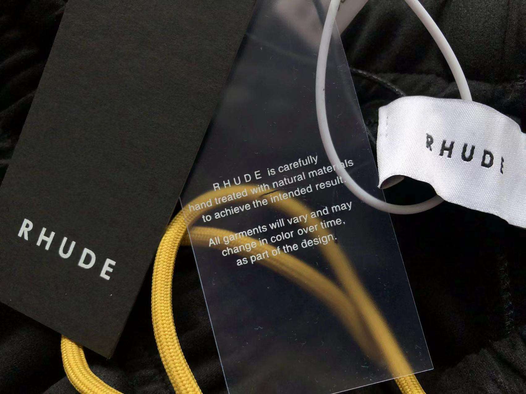 Pantalones Cortos Rhude Triple Black - Imagen 3
