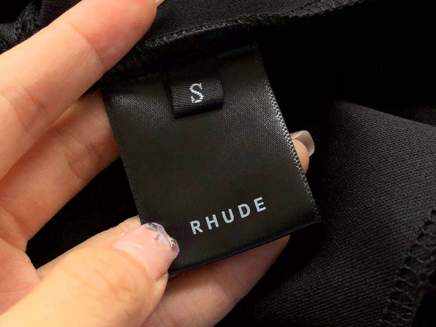Pantalones Cortos Rhude Triple Black - Imagen 6