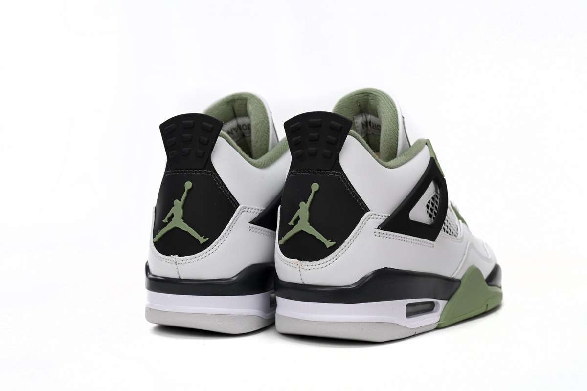 Air Jordan 4 WMNS “Oil Green”Seafoam - Imagen 8