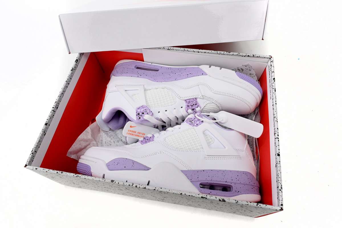 Air Jordan 4 "White/Purple" - Imagen 6