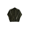 Knit zip up fleece-green