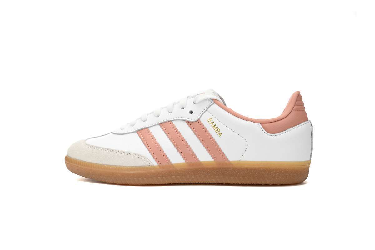 Adidas Samba Blancas Lineas Rosas
