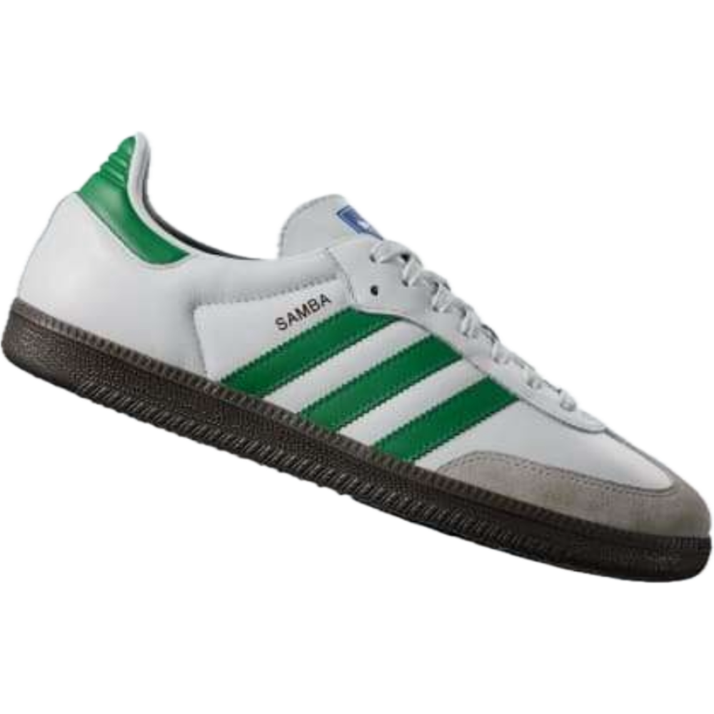 Alternative view of Adidas Samba OG "Blancas/Verdes"