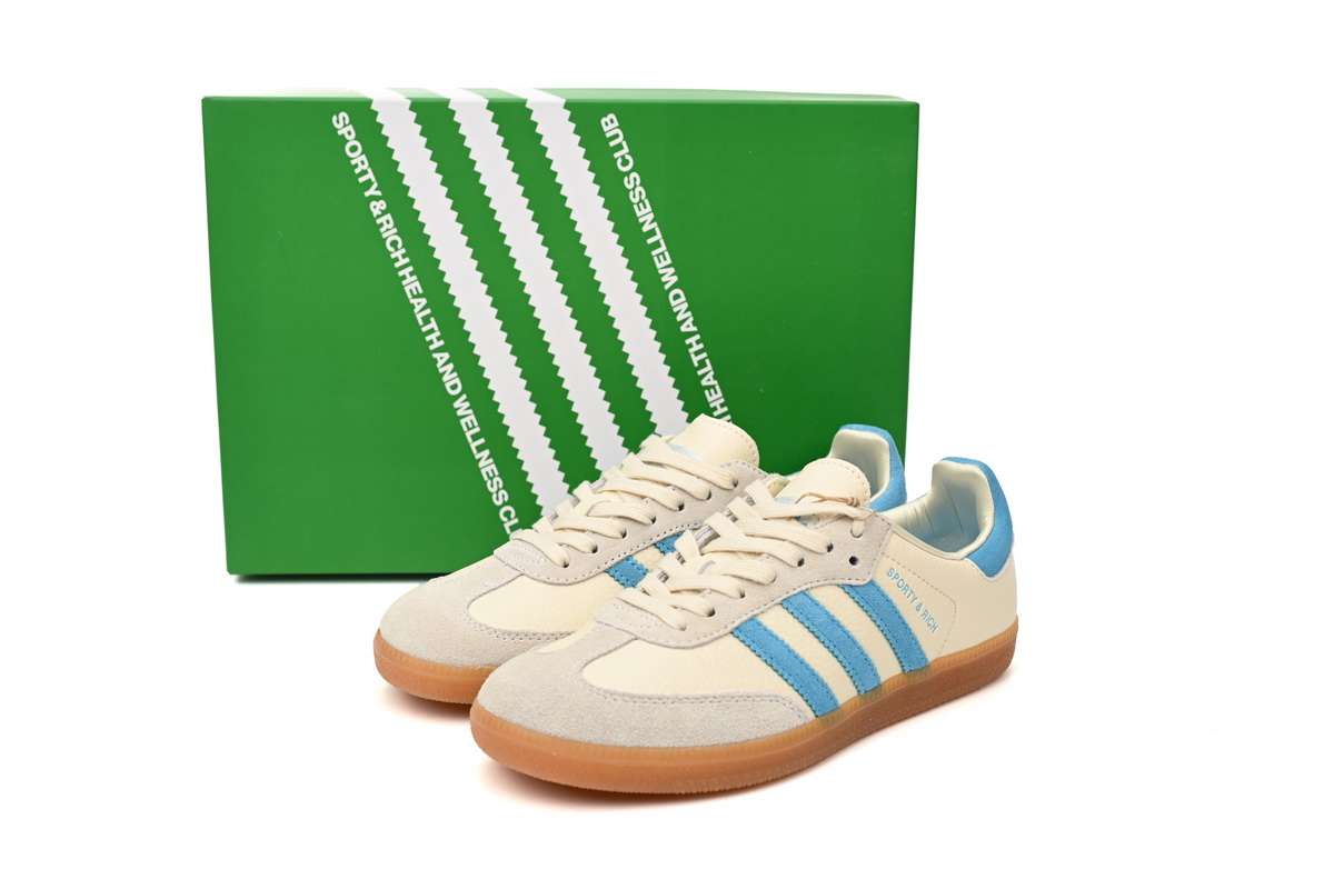 Alternative view of Adidas Samba Sporty & Rich "Blue Storm"