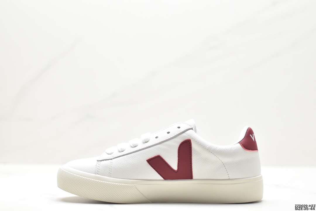Alternative view of Zapatillas Veja Blanco/Granate