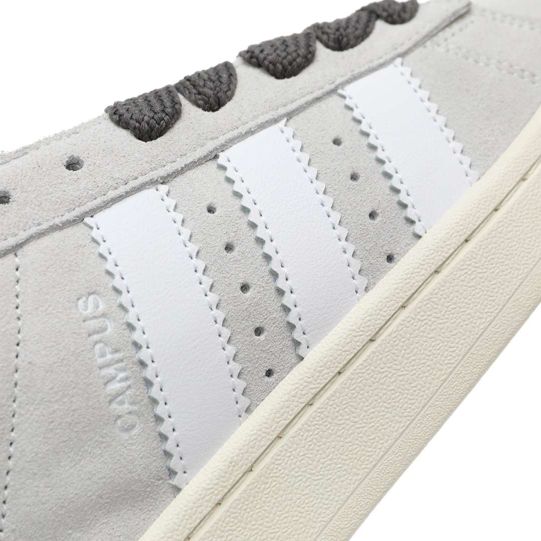 Adidas Campus 80s Gris Cordones Anchos - Imagen 4