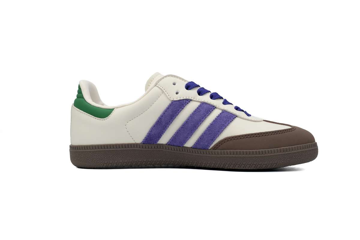Adidas Samba OG Beige/Morado/Verde - Imagen 2
