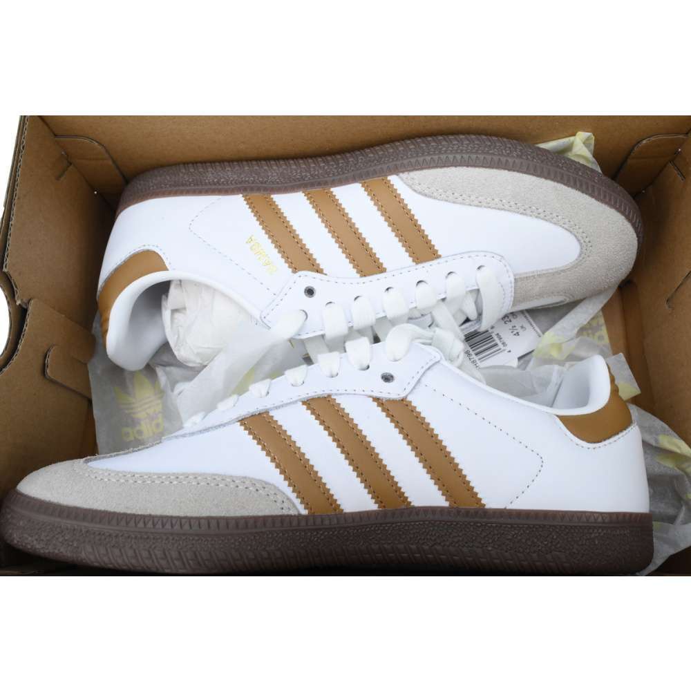 Adidas Samba Blancas con Rayas Doradas - Imagen 6