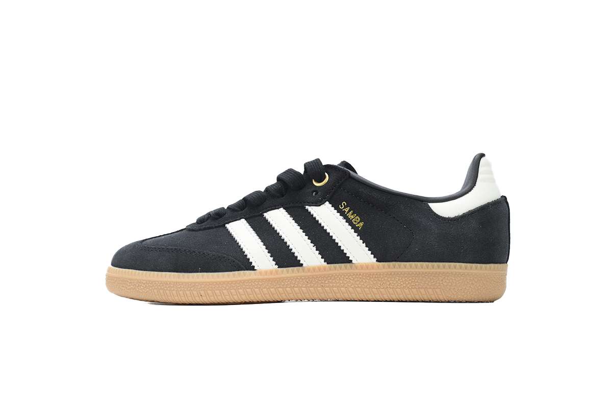 Adidas Samba Negras con Líneas Blancas