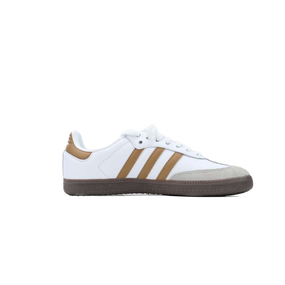 Alternative view of Adidas Samba Blancas con Rayas Doradas