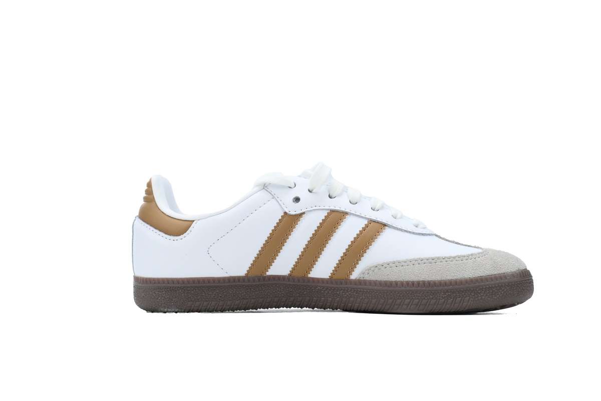 Adidas Samba Blancas con Rayas Doradas - Imagen 2