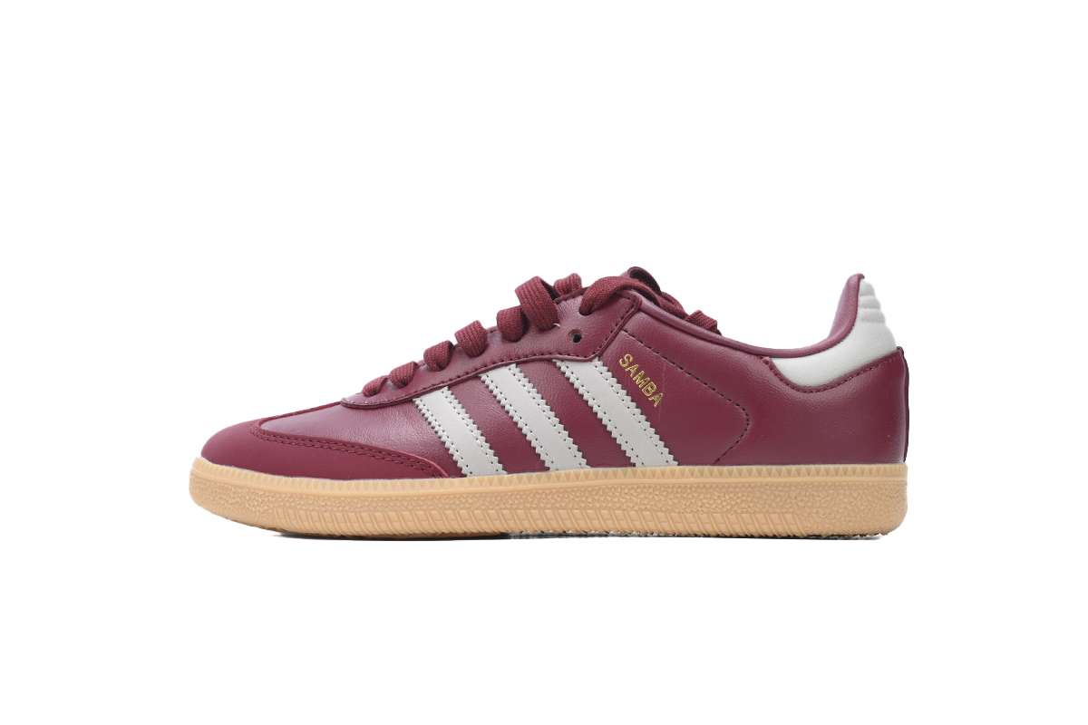 Adidas Samba Granate Suela "Gum"