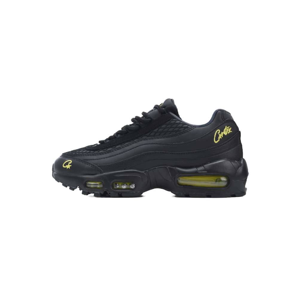 Nike Air Max 95 x Corteiz Negras con Logo Amarillo