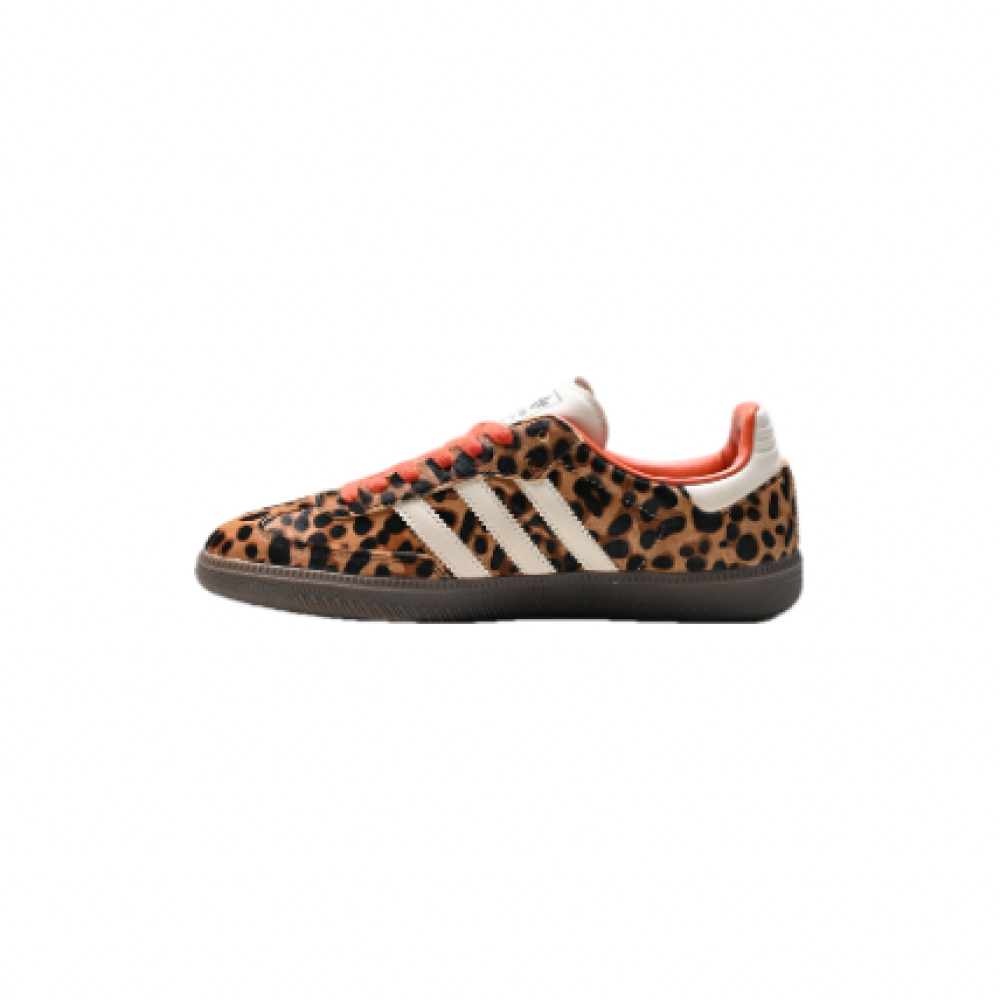 Adidas Samba Leopardo Preloved Red Líneas Blancas