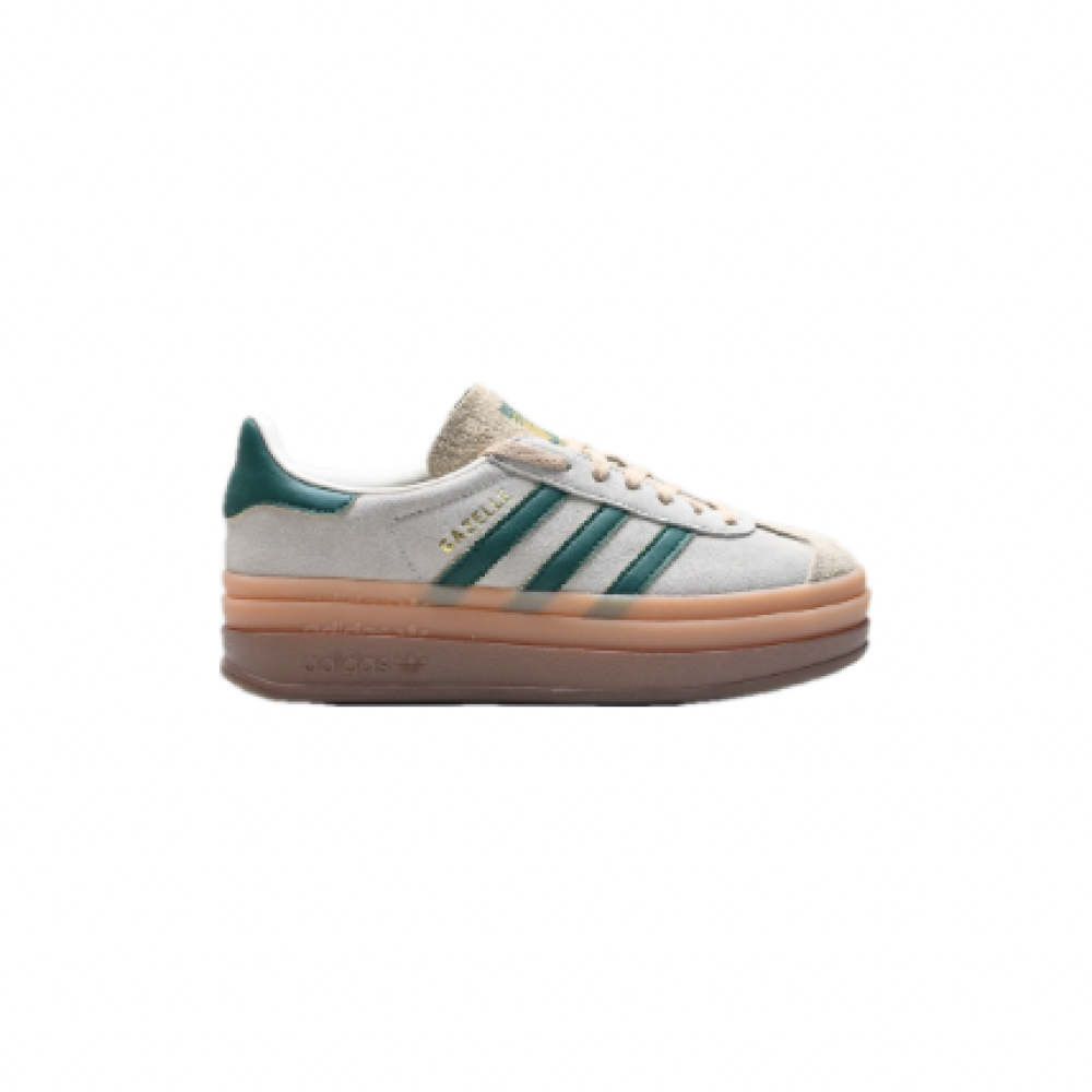 Adidas Gazelle Bold Beige y Verdes