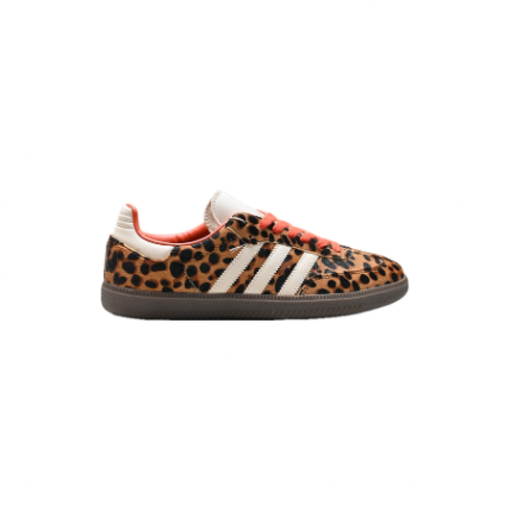 Adidas Samba Cheetah Líneas Blancas Preloved Red