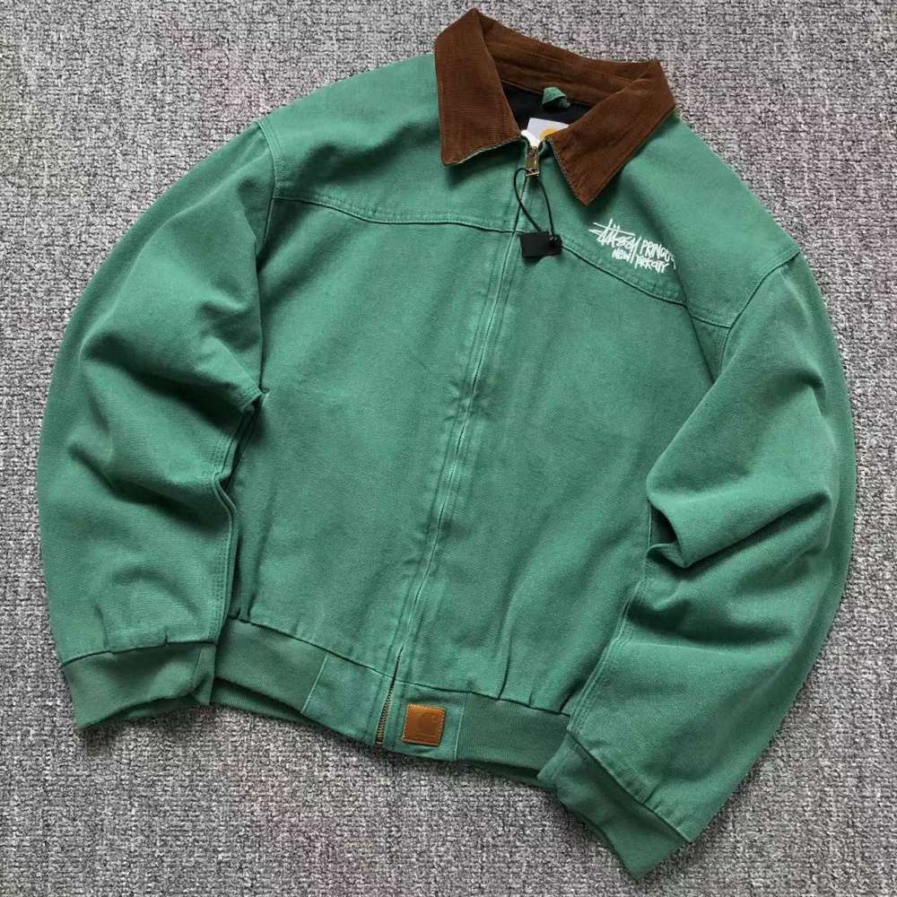 Alternative view of Chaqueta Stussy x Carhartt Heritage Verde