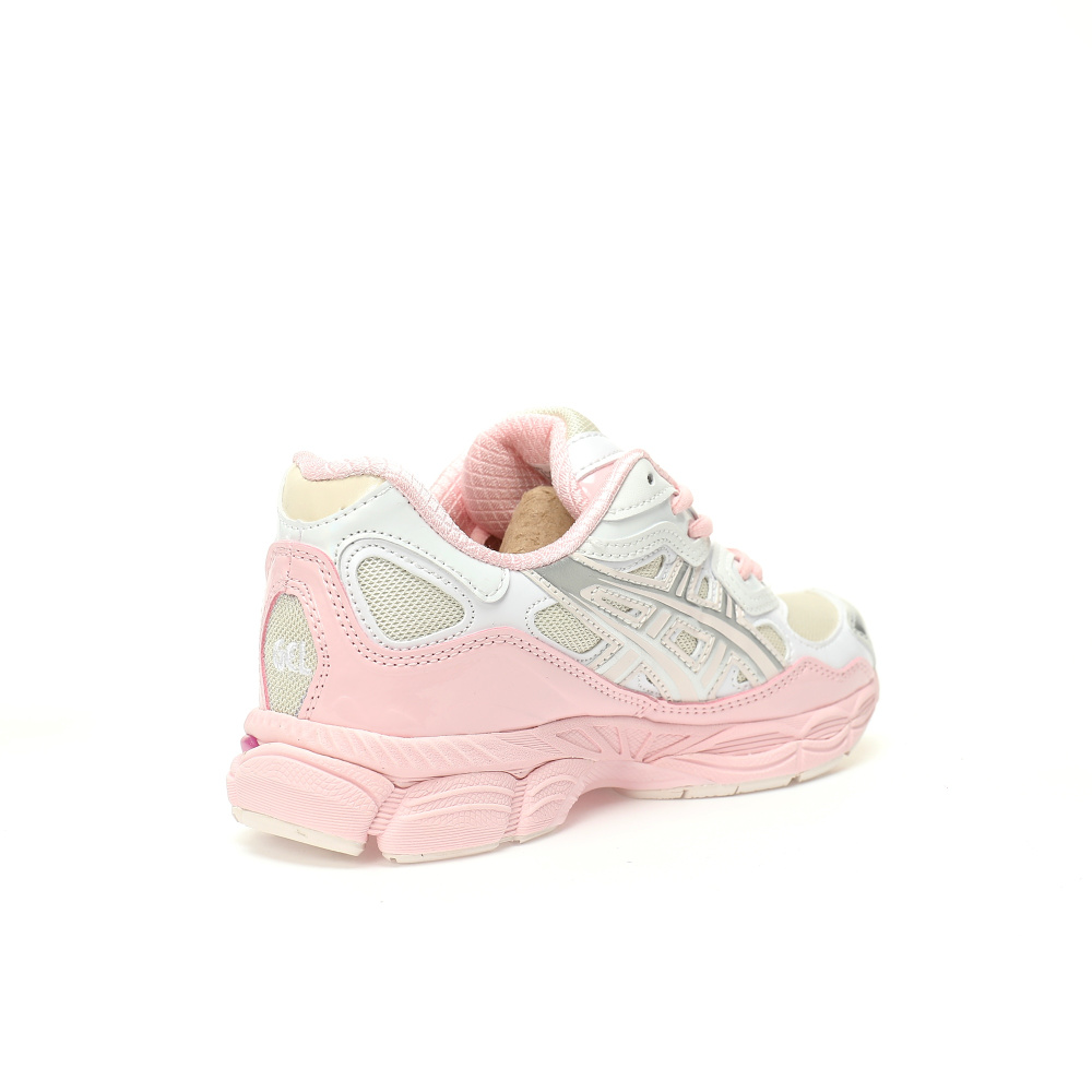 Asics blancas con rosa para mujer
